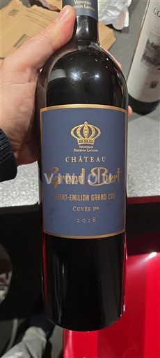 Bordeaux Saint-Émilion Grand Cru Grand Cru Château Grand Bert 1ère 2018