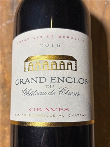 Бордо Ґрав. Château Cérons Grand Enclos 2016
