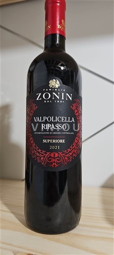 Benátsko Nespecifikováno Zonin Ripasso Superiore 2021