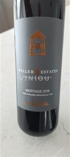 Ontário Niagarský poloostrov Peller Estates Private Reserve Meritage 2018
