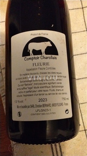 Beaujolais Fleurie Comptoir Charollais 2023