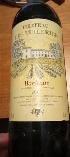 Bordeaux Château Les Tuileries 2001