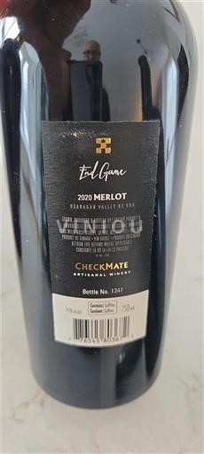 Viinit Rouge sec End Game CheckMate Artisanal Winery 2020 Kanada Brittiläinen Kolumbia Okanagan Valley