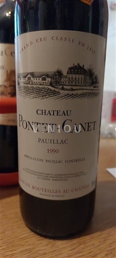Bordeaux Pauillac Grand Cru Château Pontet-Canet 1990