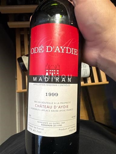 South West Madiran Château Aydie Odé d'Aydie 1999