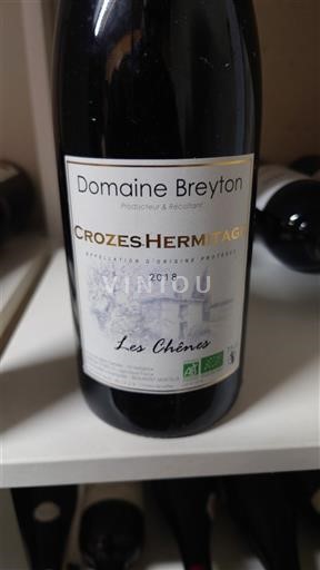 Rhône-dalen Crozes-Hermitage Domaine Breyton Les Chênes 2018