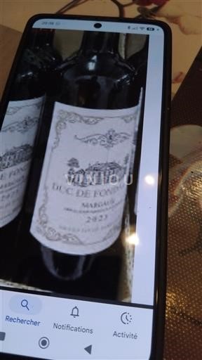 Bordeaux Margaux Duc de Fondateur 2023