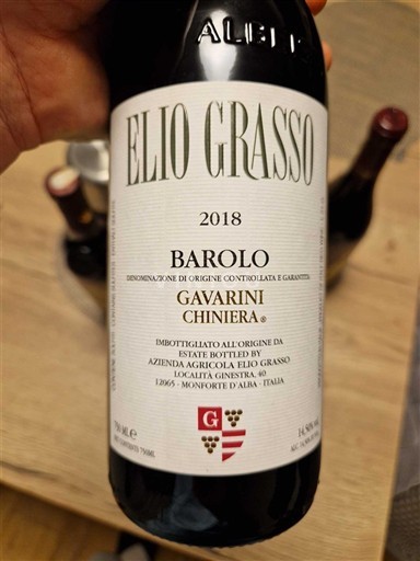Piemonte Barolo Elio Grasso Gavarini Chiniera 2018