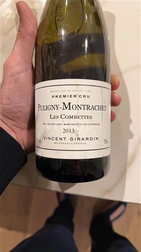 Burgundi Puligny-montrachet Premier Cru Vincent Girardin Les Combettes 2013