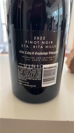 Vina Rouge sec Our Lady of Guadalupe Vineyard 2022 ZDA Kalifornijske AVA Ni doloceno AVA