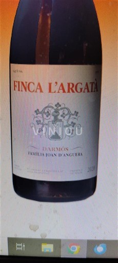 Catalogna Montsant Familia Joan D'Anguera Finca L'Argatà 2020