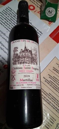 Bordeaux Pessac-Léognan Château Saint Eugène L'Hermione 2019
