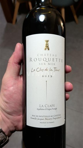 Languedoc La Clape Château Rouquette sur Mer Le Clos de la Tour 2019