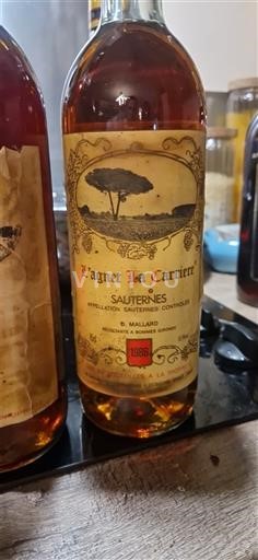 Bordeaux Sauternes L'Agnet La Carrier 1986