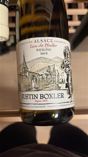 Alsace Justin Boxler Lieu-dit Pfoeller 2019