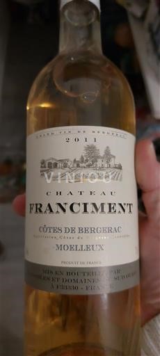 Sud-Ouest Côtes-de-bergerac Château Franciment 2011