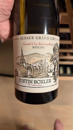 Elzas Niet gespecificeerd Grand Cru Justin Boxler Grand Cru Sommerberg Riesling 2019
