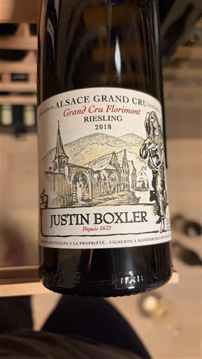 Elzas Niet gespecificeerd Grand Cru Justin Boxler Grand Cru Florimont 2018