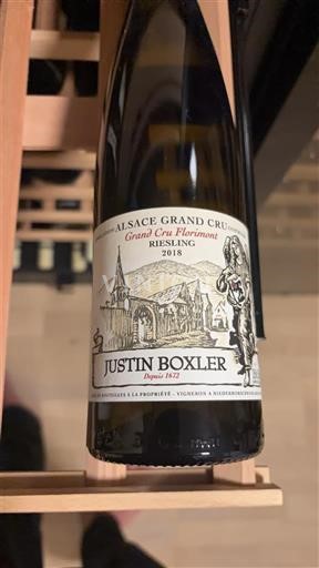Elzas Niet gespecificeerd Grand Cru Justin Boxler 2018