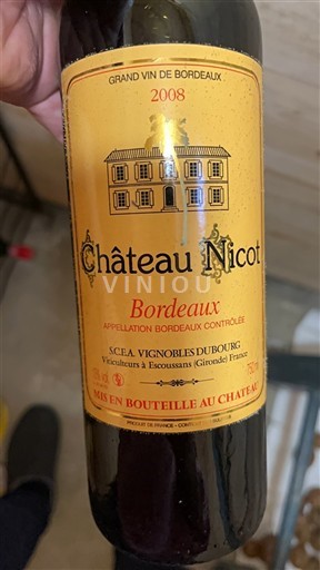 Bordeaux Château Nicot 2008