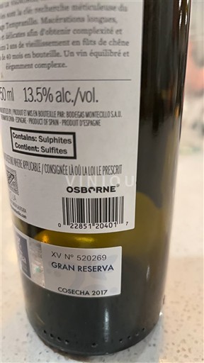 La Rioja rioja Osborne Gran Reserva 2017