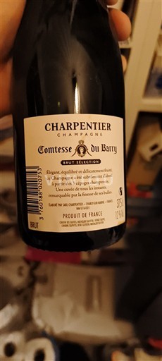 Champagne Champagner Charpentier Comtesse du Barry Brut Sélection Ohne Jahrgang