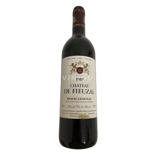 Bordeaux Pessac-Léognan Chateau de Fieuzal 1989