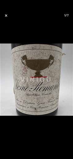 Vine Rouge sec Domaine Gros Frère et Soeur 1984 Frankrig Bourgogne Vosne-Romanée AOC