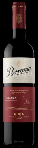 La Rioja rioja Beronia Crianza 2023
