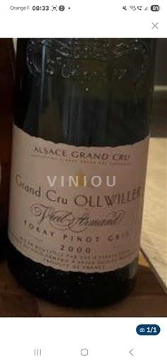Alsace Grand Cru Vallat Armant Grand Cru Ollwiller Tokay Pinot Gris 2000