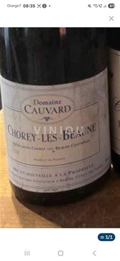 Burgundi Chorey-lès-Beaune Domaine Cauvard 1999
