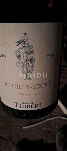 Bourgogne Pouilly-loché Domaine Thibert 2018