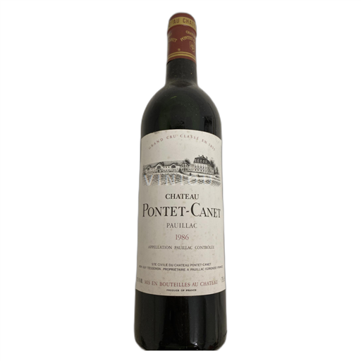 Bordeaux Pauillac Château Pontet-Canet 1986