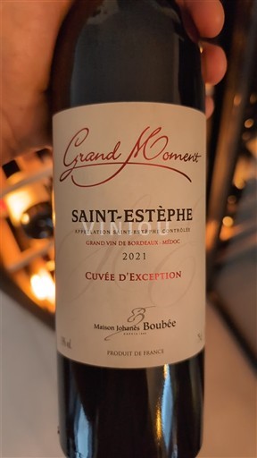 Bordeaux Saint-Estèphe Maison Johanns Boubée d'Exception 2021