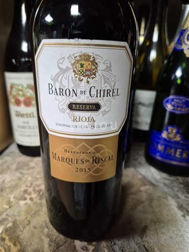 La Rioja rioja Marqués de Riscal Baron de Chirel Reserva 2015