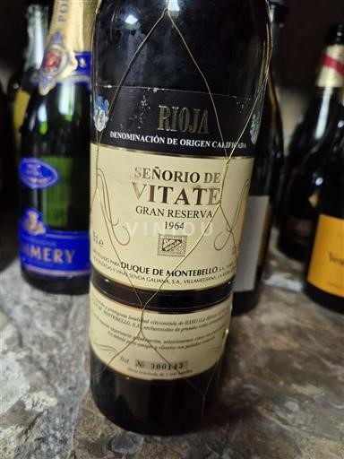 La Rioja rioja Señorío de Vitate Gran Reserva 1964