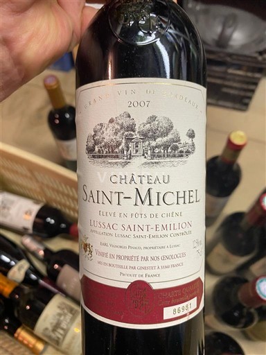 Bordeaux Lussac-Saint-Émilion Saint-Michel 2007