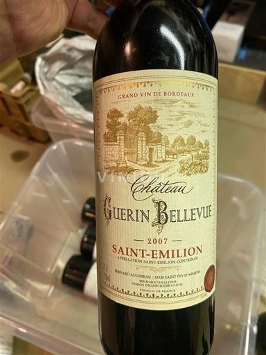 Bordeaux Saint-Émilion Château Guerin-Bellevue 2007