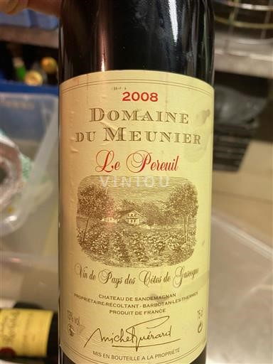 Southwest Not Specified Domaine Meunier Le Pèreuil 2008