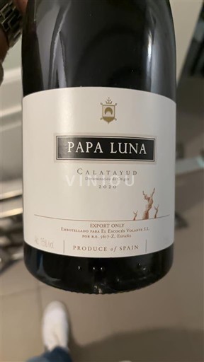 Vini Rouge sec Papa Luna 2020 Spagna Aragona Calatayud DO