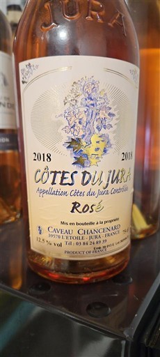 Weine Rosé sec Caveau Chancénard 2018 Frankreich Jura Côtes-du-Jura AOC