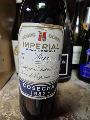 La Rioja rioja Compañía Vinícola del Norte de España Imperial Gran Reserva 1982