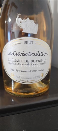 Bordeaux Crémant de Bordeaux Brouette La tradition Neročník