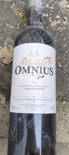 Castilla y León No especificado Bodegas Omnius Tempranillo 2016