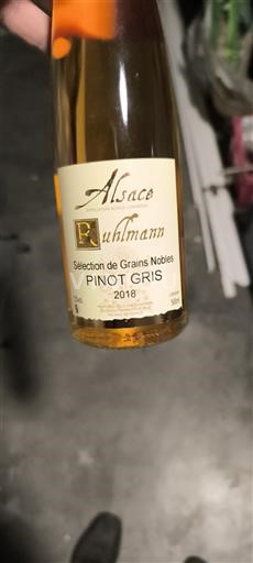 Alsazia Sélection de Grains Nobles Ruhlmann Sélection de Grains Nobles Pinot Gris 2018