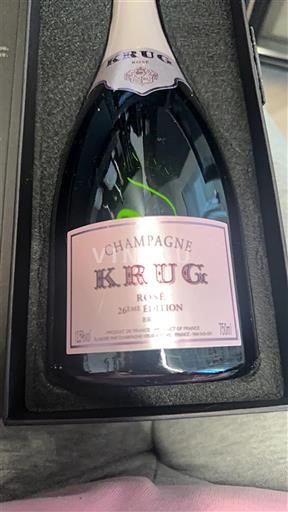 Champanhe Krug Rosé 26ème Édition Não Sazonado
