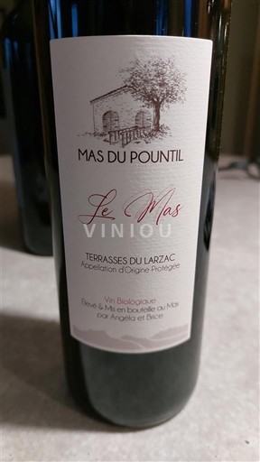 Viner Rouge sec Le Mas Mas du Pountil 2022 Frankrike Languedoc Terrasser av Larzac AOC