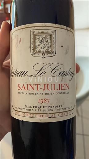 Bordeaux Saint-Julien Château Le Castel 1987