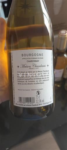 Borgonha Maison Chandesais Não Sazonado