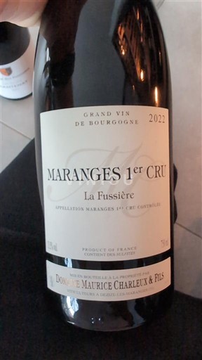 Bourgogne Premier Cru Domaine Maurice Charlex & Fils La Fussière 2022